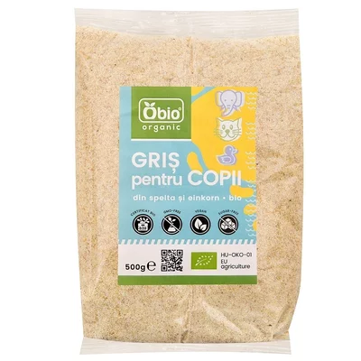 Gris pentru copii bio 500g PRET REDUS