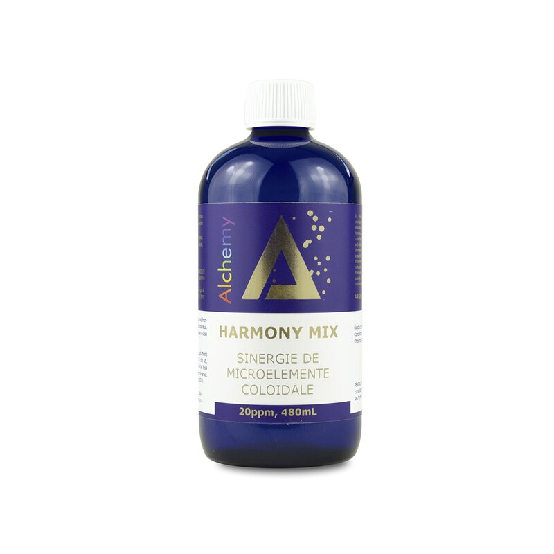 Harmony Mix, sinergie de argint, magneziu si cupru coloidal (20ppm), 480 ml - Pure Alchemy