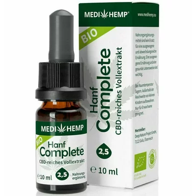 Hemp Complete 2,5% CBD bio, 10ml Medihemp PRET REDUS