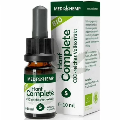 Hemp Complete 5% CBD bio, 10ml Medihemp PRET REDUS