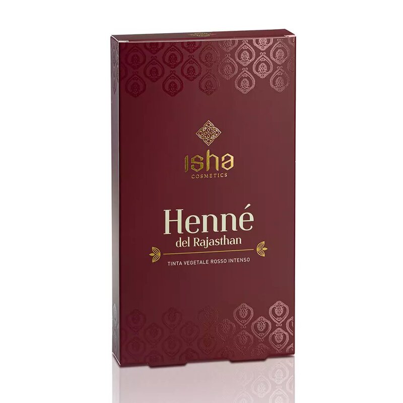 Henna de Rajasthan rosu intens, 100g, Isha