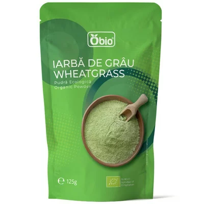 Iarba de grau pudra bio 125g Obio