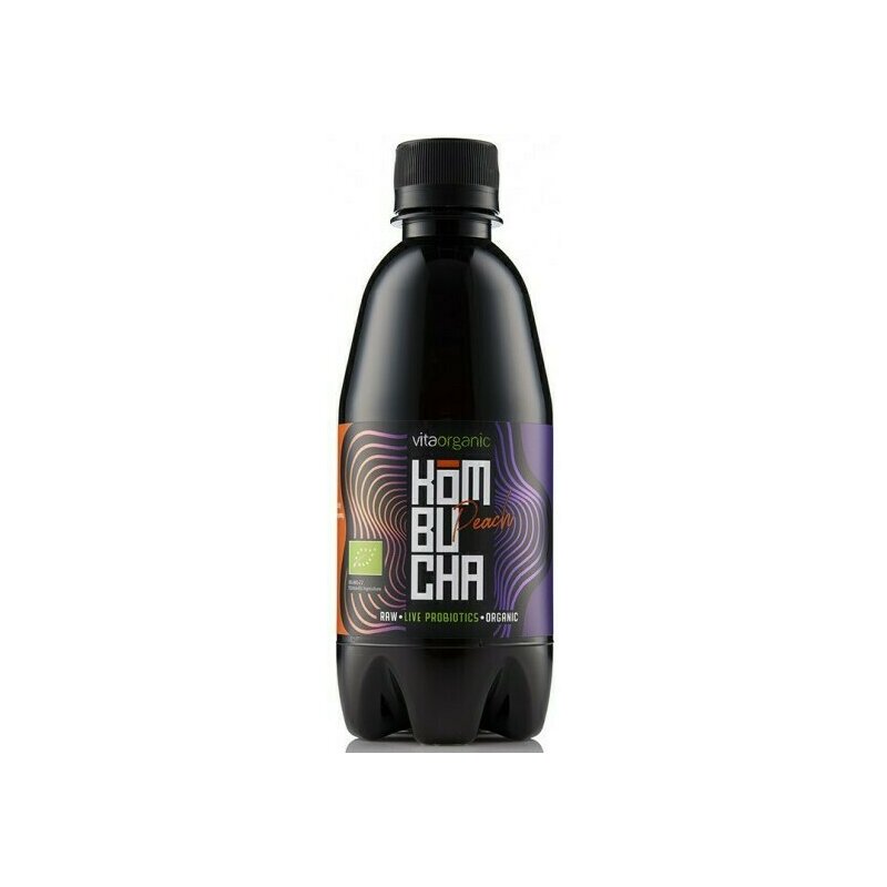 Kombucha cu piersici bio 330 ml Vita Organic