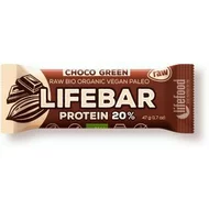 Lifebar Plus baton cu proteine si ciocolata raw bio 47g-picture