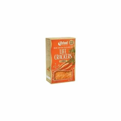 Lifecrackers cu morcovi raw bio 80g Lifefood PRET REDUS