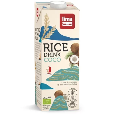 Lapte de orez cu cocos bio 1L Lima PROMO