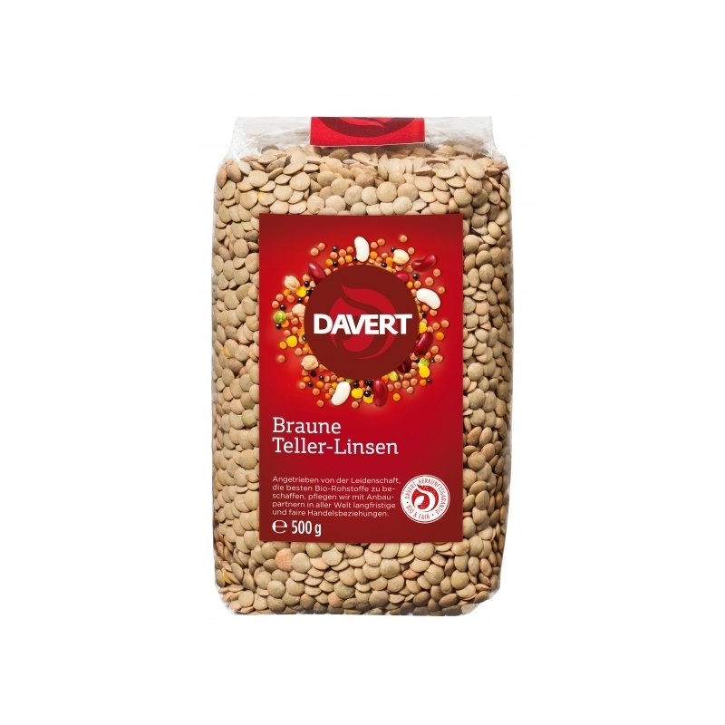 Linte maro bio 500g DAVERT