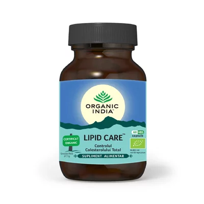 Lipid Care - Controlul Colesterolului Total, 60 caps veg, Organic India