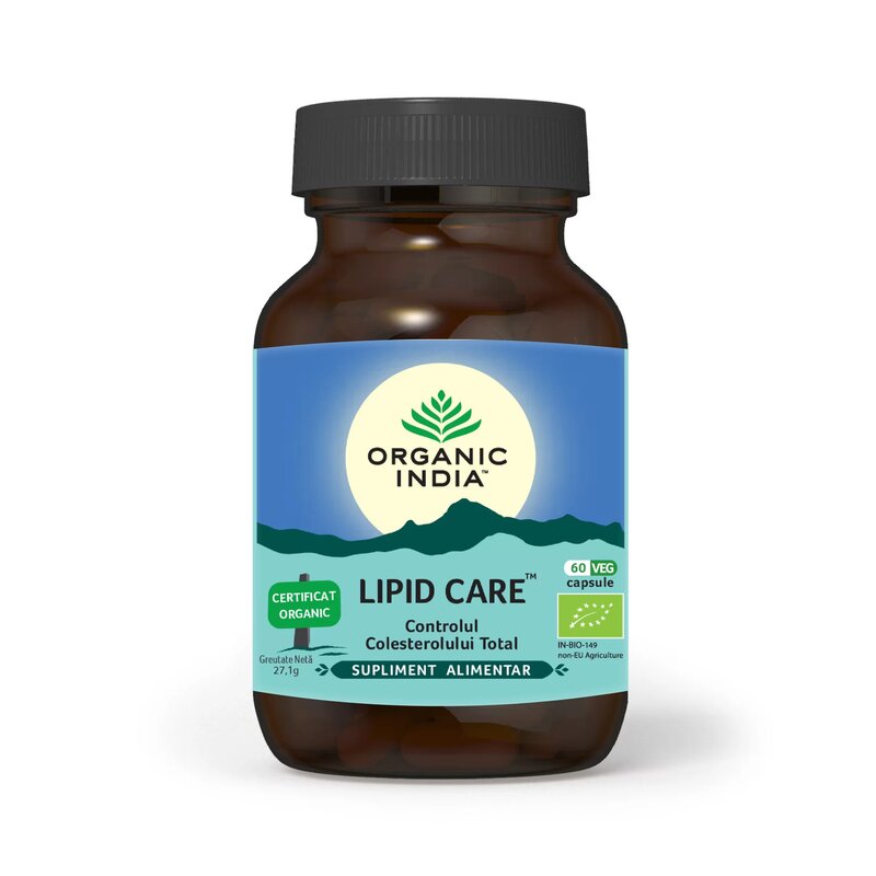 Lipid Care - Controlul Colesterolului Total, eco, 60 caps veg, Organic India