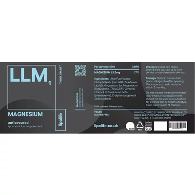 Lipolife - LLM1 Magneziu lipozomal 240ml
