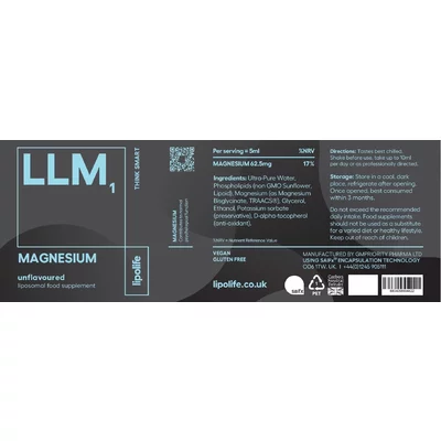 Lipolife - LLM1 Magneziu lipozomal 250ml
