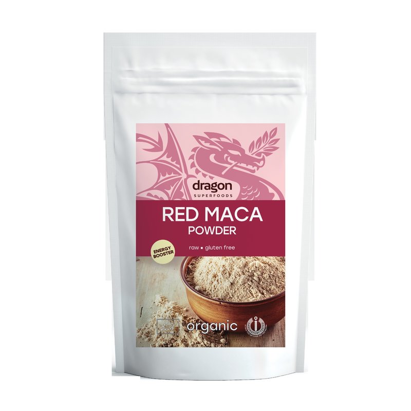 Maca rosie pudra raw bio 100g DS