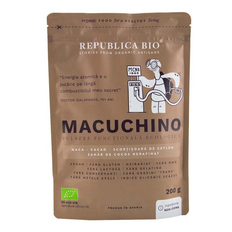 Macuchino, pulbere functionala ecologica Republica BIO, 200g