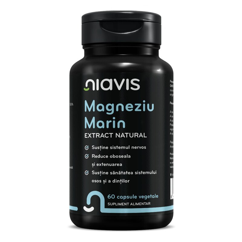 Magneziu Marin Extract Natural 60 cps, Niavis