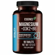Magneziu + Vitamina D3, K2 si B6, 90 tablete, Essence