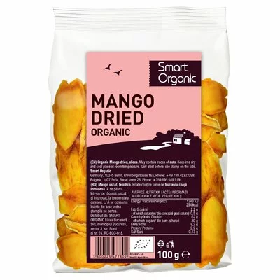 Mango deshidratat felii bio 100g SO