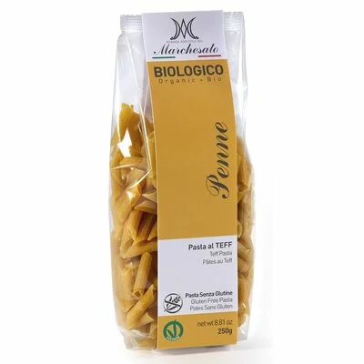 Penne din teff bio fara gluten 250g Marchesato PRET REDUS