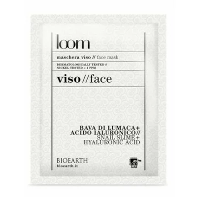 Masca servetel ten cu melc si acid hialuronic, Loom Bioearth