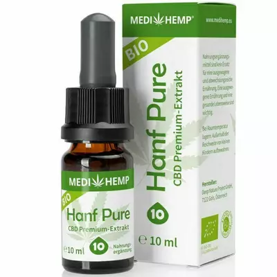 Hemp Pure 10% CBD bio, 10ml, Medihemp - PRET REDUS