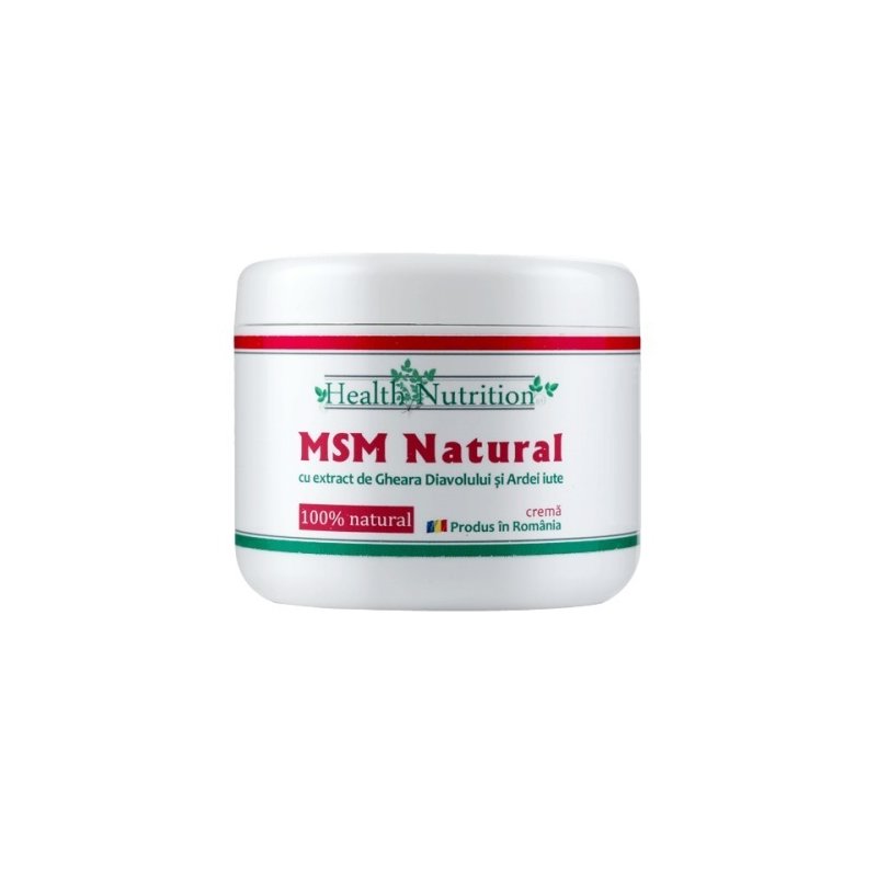 Msm natural - crema cu extract de gheara diavolului si ardei iute - 200 ml