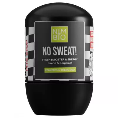 No Sweat deodorant natural pentru adolescenti, 50ml, Nimbio