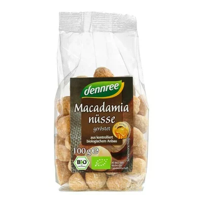 Nuci macadamia cu miere bio 100g Dennree PRET REDUS