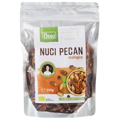 Nuci Pecan Raw Organice, 250g - Obio