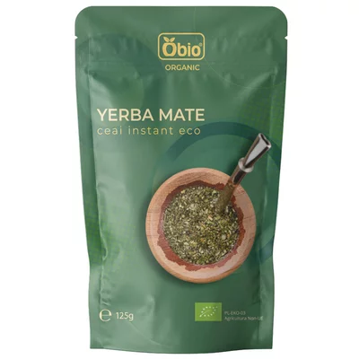 Ceai yerba mate instant bio, 125g - Obio PROMO