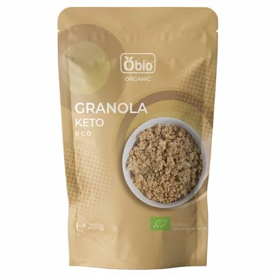 Granola keto bio, 200g - Obio - PRET REDUS