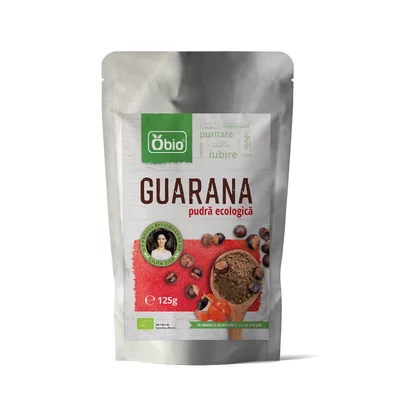 Pudra de guarana raw bio 125g Obio - PRET REDUS