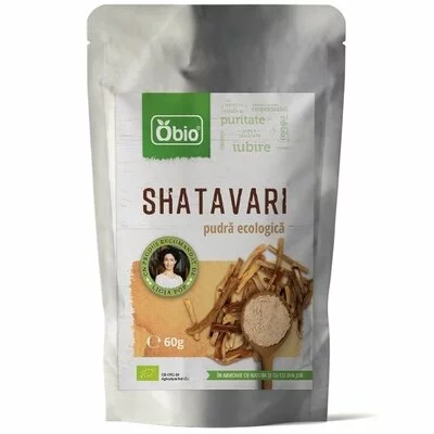 Shatavari pulbere bio 60g Obio PRET REDUS