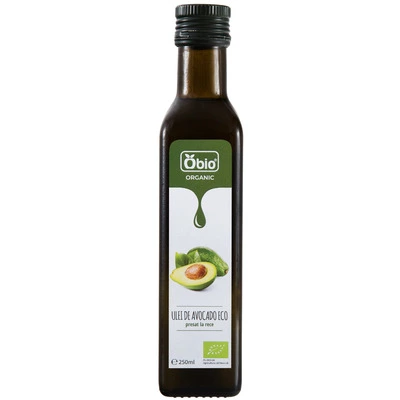 Ulei de avocado bio 250ml, Obio - PRET REDUS