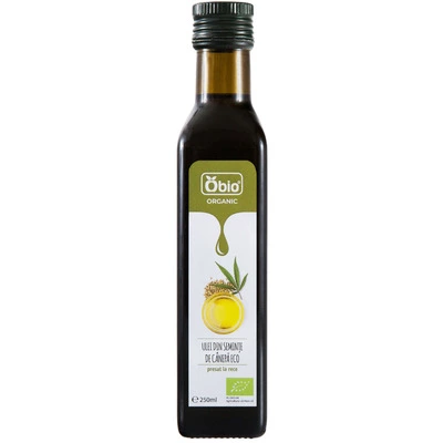 Ulei din seminte de canepa bio 250ml, Obio - PRET REDUS