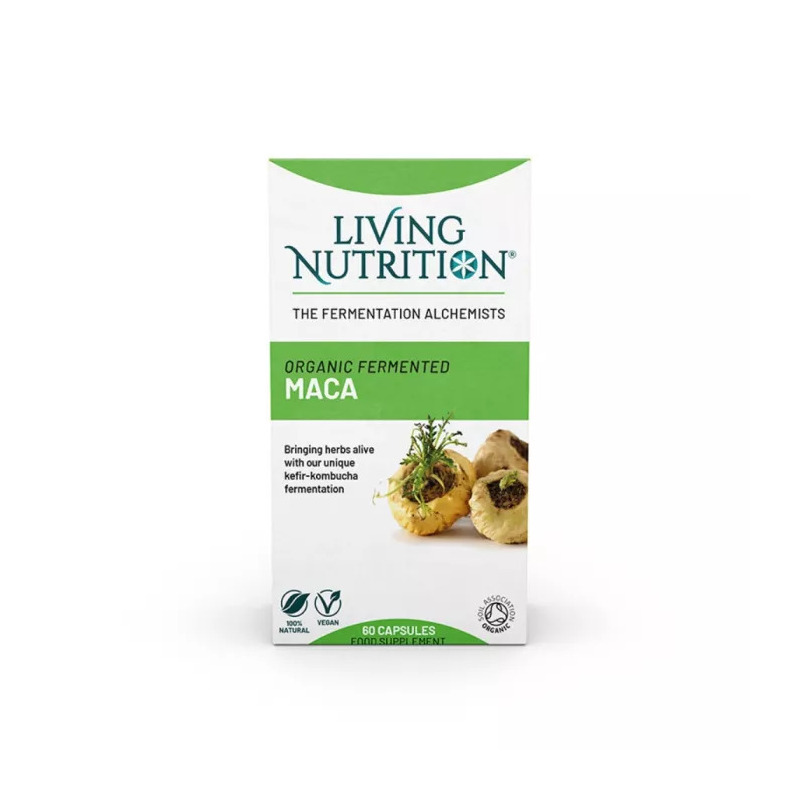 Organic Fermented Maca 600 mg Full Spectrum, 60 capsule, Living Nutrition