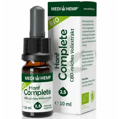Hemp Complete 2,5% CBD bio, 10ml Medihemp