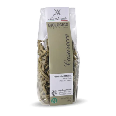 Paste casarecce cu canepa bio fara gluten 250g Marchesato PRET REDUS