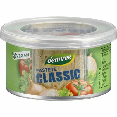 Pate vegan clasic bio 125g Dennree