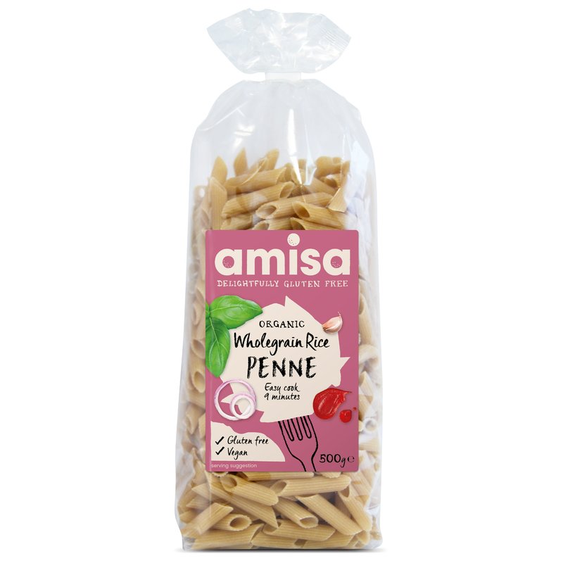 Penne din orez integral fara gluten bio 500g