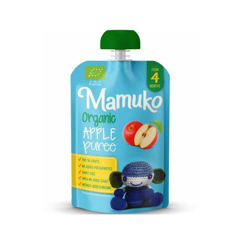 Piure de mere bio 100g Mamuko