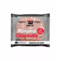 Cookie cu migdale si ciocolata neagra bio 50g Kookie Cat