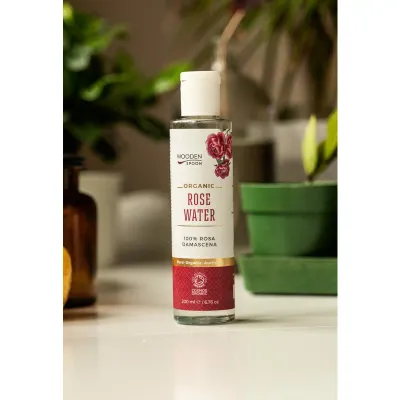 Apa de trandafir rosa damascena ecologic 200ml Wooden Spoon