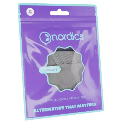 Ata dentara pe suport cu scobitoare 30buc Nordics