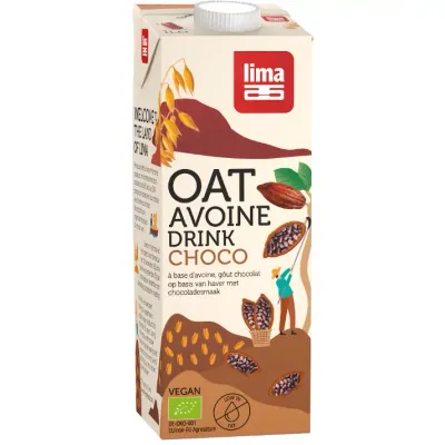 Bautura vegetala de ovaz cu ciocolata bio 1L, Lima