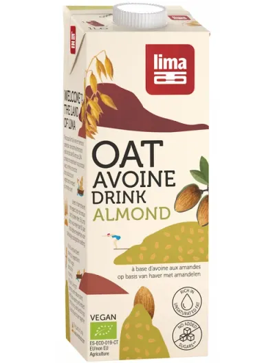 Bautura vegetala cu ovaz si migdale bio 1l Lima