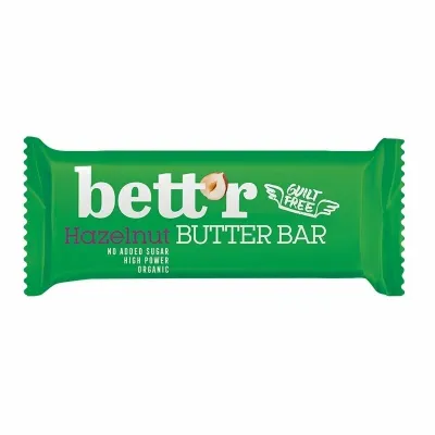 Baton cu alune de padure bio 30g Bettr PRET REDUS