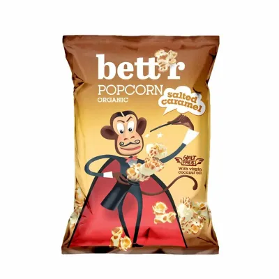 Popcorn caramel sarat bio 60g Bettr PRET REDUS
