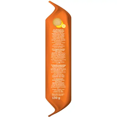 Biscuiti cu banane indulciti cu agave bio 130g Super Fudgio