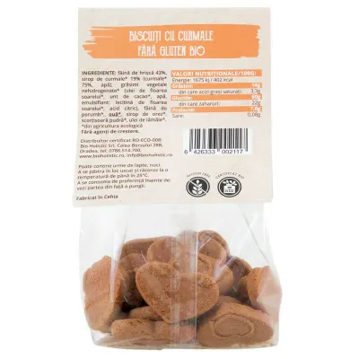 Biscuiti cu curmale bio 100g Obio