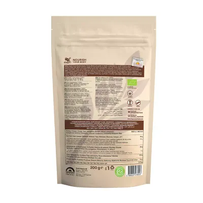 Boabe de cacao intregi criollo bio 200g Dragon Superfoods