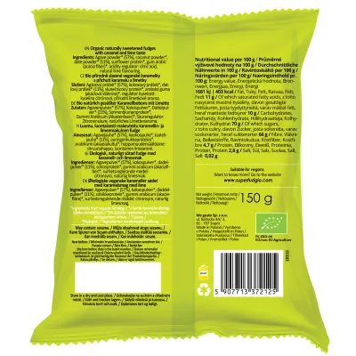 Caramele - aroma caramel si lime bio 150g Super Fudgio